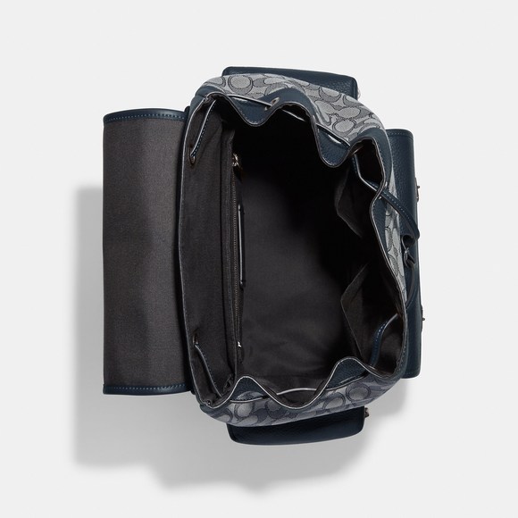 NWT Coach Outlet Sprint Backpack In Signature Jacquard - Picture 2 of 5